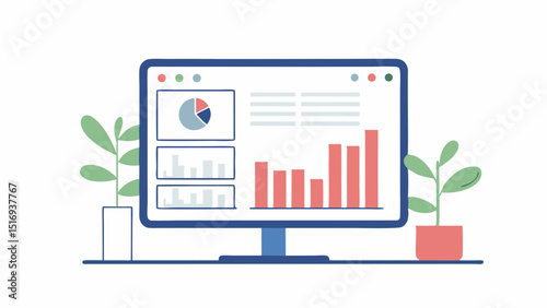 Exploring Data Insights for Smarter Business Decisions on a Modern Desktop with Clean Lines and Soft