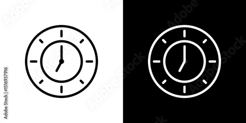 Clock seven icon symbol concept for graphic design, Website, UI. Svg
