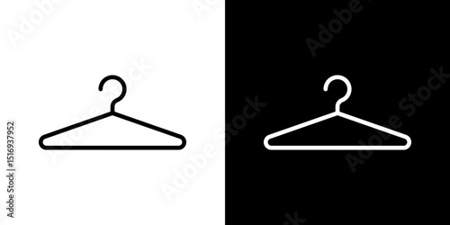 Clothes hanger icon symbol concept for graphic design, Website, UI. Svg