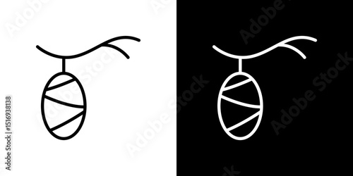 Cocoon icon symbol concept for graphic design, Website, UI. Svg