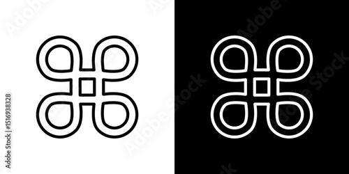 Command icon symbol concept for graphic design, Website, UI. Svg