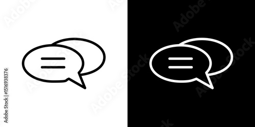 Comments icon symbol concept for graphic design, Website, UI. Svg