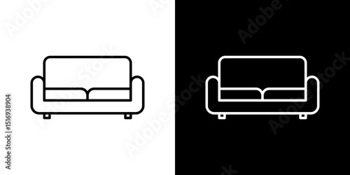Couch icon symbol concept for graphic design, Website, UI. Svg