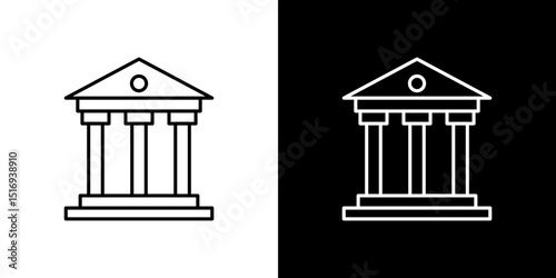 Court icon symbol concept for graphic design, Website, UI. Svg