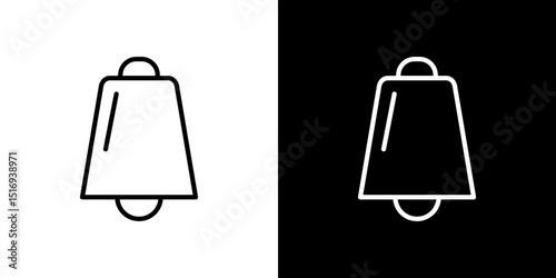 Cowbell icon symbol concept for graphic design, Website, UI. Svg