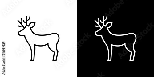 Deer icon symbol concept for graphic design, Website, UI. Svg