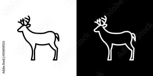 Deer icon symbol concept for graphic design, Website, UI. Svg