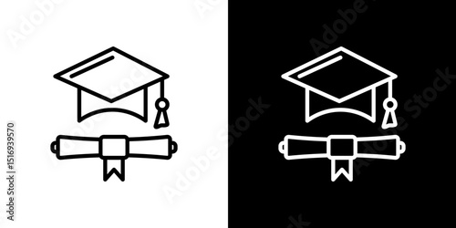 Degree icon symbol concept for graphic design, Website, UI. Svg