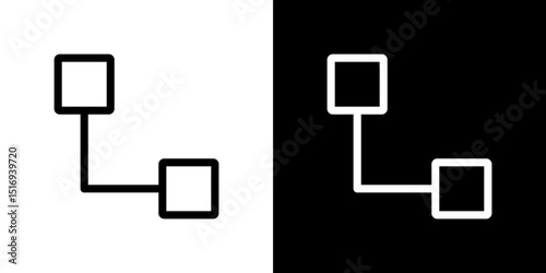 Diagram nested icon symbol concept for graphic design, Website, UI. Svg