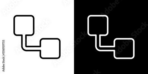 Diagram nested icon symbol concept for graphic design, Website, UI. Svg