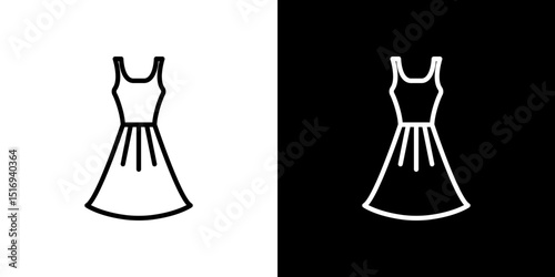 Dress icon symbol concept for graphic design, Website, UI. Svg