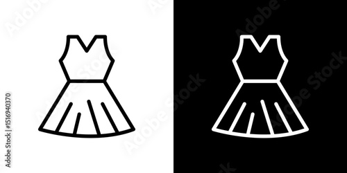 Dress icon symbol concept for graphic design, Website, UI. Svg
