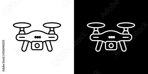Drone icon symbol concept for graphic design, Website, UI. Svg