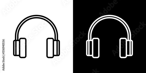 Ear muffs icon symbol concept for graphic design, Website, UI. Svg