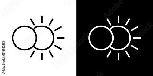 Eclipse icon symbol concept for graphic design, Website, UI. Svg