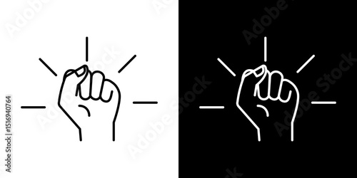Empowerment icon symbol concept for graphic design, Website, UI. Svg