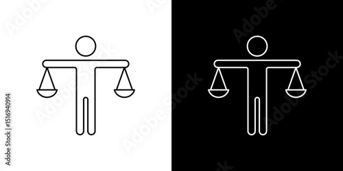 Ethics icon symbol concept for graphic design, Website, UI. Svg