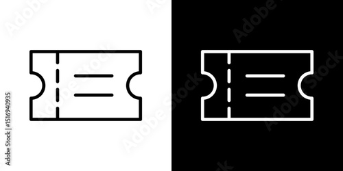 Event ticket icon symbol concept for graphic design, Website, UI. Svg