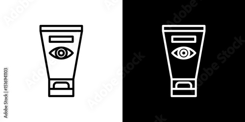 Eye cream icon symbol concept for graphic design, Website, UI. Svg