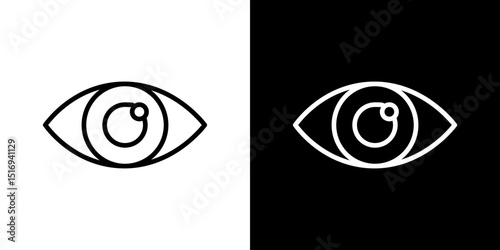 Eye icon symbol concept for graphic design, Website, UI. Svg