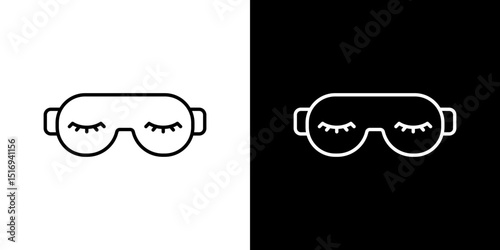 Eye mask icon symbol concept for graphic design, Website, UI. Svg