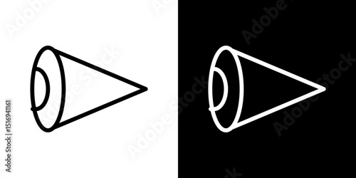 Eye side icon symbol concept for graphic design, Website, UI. Svg