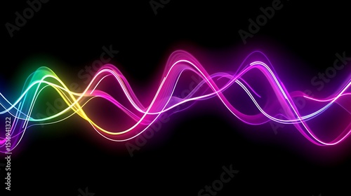 Abstract vibrant colorful wave design (1)