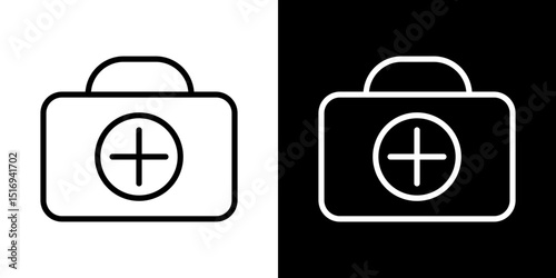 First aid box icon symbol concept for graphic design, Website, UI. Svg