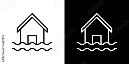 Flood icon symbol concept for graphic design, Website, UI. Svg