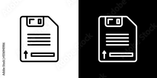 Floppy disk icon symbol concept for graphic design, Website, UI. Svg