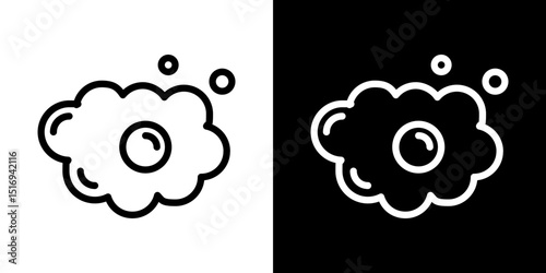 Foam icon symbol concept for graphic design, Website, UI. Svg
