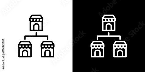 Franchise icon symbol concept for graphic design, Website, UI. Svg