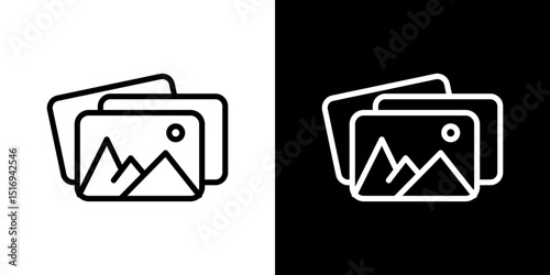 Gallery icon symbol concept for graphic design, Website, UI. Svg