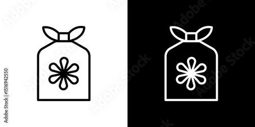 Furoshiki icon symbol concept for graphic design, Website, UI. Svg