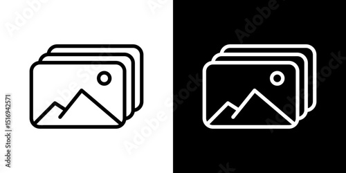 Gallery icon symbol concept for graphic design, Website, UI. Svg