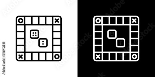 Game board icon symbol concept for graphic design, Website, UI. Svg