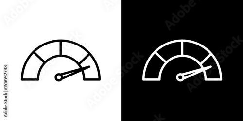 Gauge icon symbol concept for graphic design, Website, UI. Svg