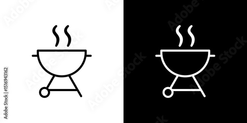 Grill icon symbol concept for graphic design, Website, UI. Svg