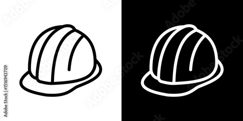Hard hat icon symbol concept for graphic design, Website, UI. Svg