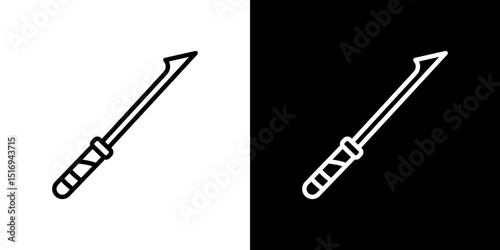 Harpoon icon symbol concept for graphic design, Website, UI. Svg