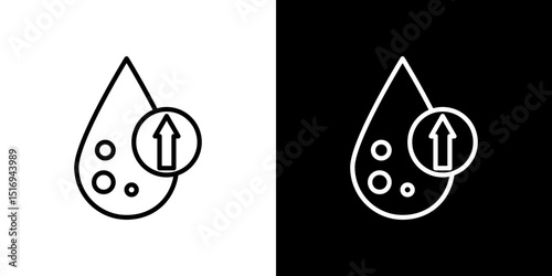 High cholesterol icon symbol concept for graphic design, Website, UI. Svg