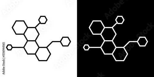Hormones icon symbol concept for graphic design, Website, UI. Svg