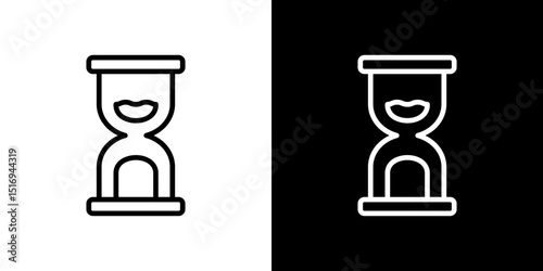 Hourglass icon symbol concept for graphic design, Website, UI. Svg