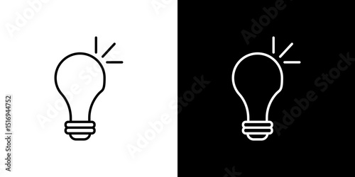 Idea icon symbol concept for graphic design, Website, UI. Svg