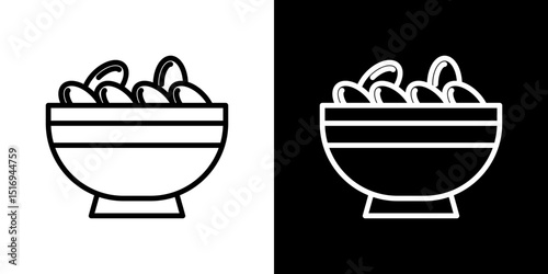 Iftar meal ramadan icon symbol concept for graphic design, Website, UI. Svg