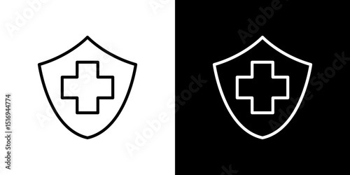 Immune guard icon symbol concept for graphic design, Website, UI. Svg