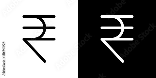 Indian rupee icon symbol concept for graphic design, Website, UI. Svg