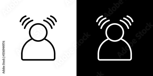 Influencer icon symbol concept for graphic design, Website, UI. Svg
