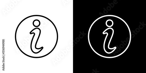 Info icon symbol concept for graphic design, Website, UI. Svg