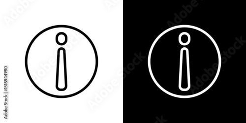 Info icon symbol concept for graphic design, Website, UI. Svg